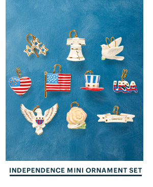 INDEPENDENCE MINI ORNAMENT SET