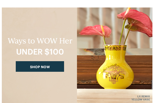 Ways To WOW Her Under $100 Shop Now