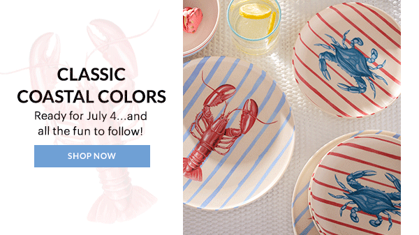 CLASSIC COASTAL COLORS  Ready for July 4...and all the fun to follow!  [SHOP NOW]