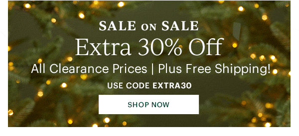 SALE ON SALE  Extra 30% Off  All Clearance Prices | Plus Free Shipping!  USE CODE EXTRA30  [SHOP NOW]