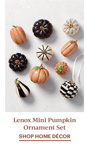 Lenox Mini Pumpkin Ornament Set  SHOP HOME DECOR