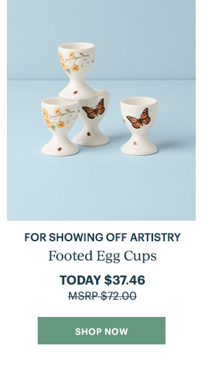 For Showing Off Artistry: Footed Egg Cups. TODAY $37.46. SHOP NOW