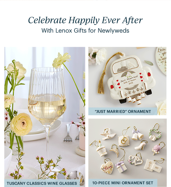 Celebrate Happily Ever After  With Lenox Gifts for the Newlyweds