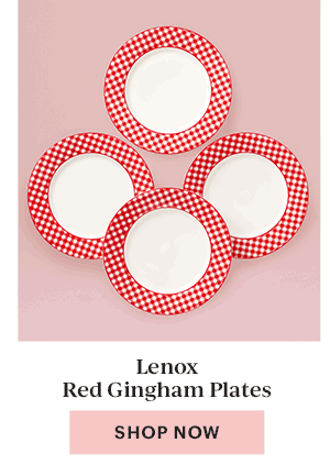 Lenox Red Gingham Plates  [SHOP NOW]