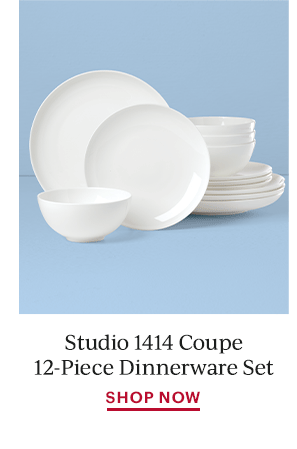 Studio 1414 Coupe 12-Piece Dinnerware Set  SHOP NOW