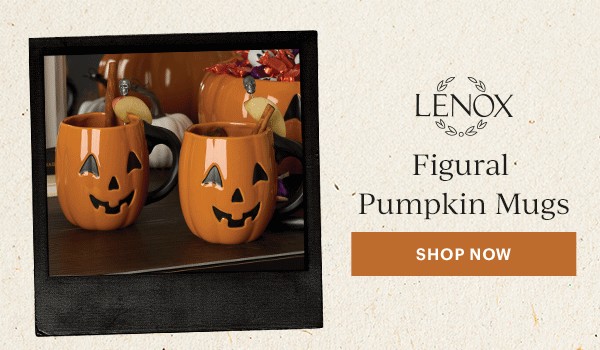 Figural Pumpkin Mugs  [SHOP NOW]