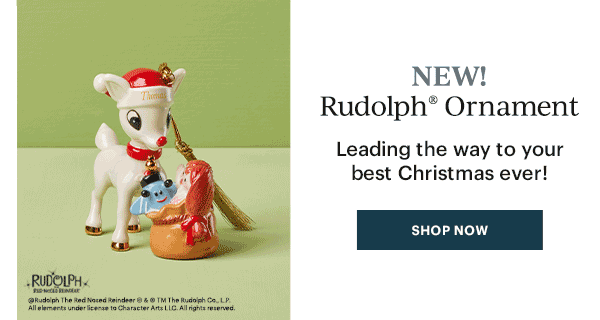 NEW!  Rudolph Ornament  Leading the way to your best Christmas ever!  [SHOP NOW]