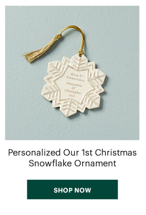 Personalized Our 1st Christmas Snowflake Ornament  [SHOP NOW]