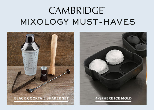 CAMBRIDGE  MIXOLOGY MUST-HAVES