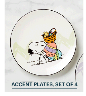 ACCENT PLATES, SET OF 4