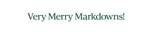 Very Merry Markdowns!