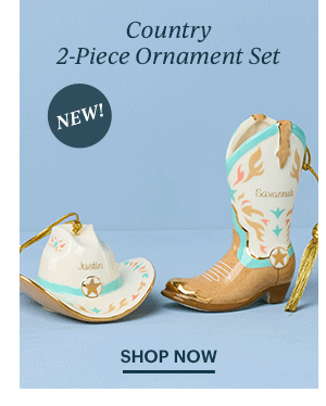 Country 2-Piece Ornament Set  SHOP NOW