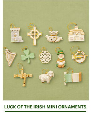 LUCK OF THE IRISH MINI ORNAMENTS
