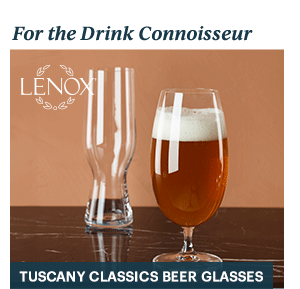 For the Drink Connoisseur  TUSCANY CLASSICS BEER GLASSES