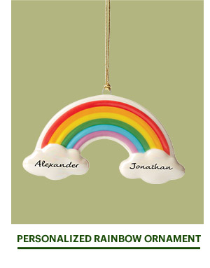 PERSONALIZED RAINBOW ORNAMENT