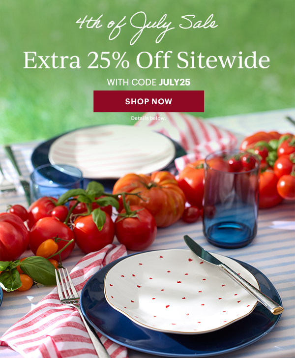 4th of July Sale  Extra 25% Off Sitewide  WITH CODE JULY25  [SHOP NOW] Details below.