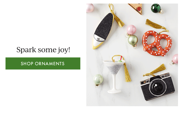 Spark some joy!  [SHOP ORNAMENTS]