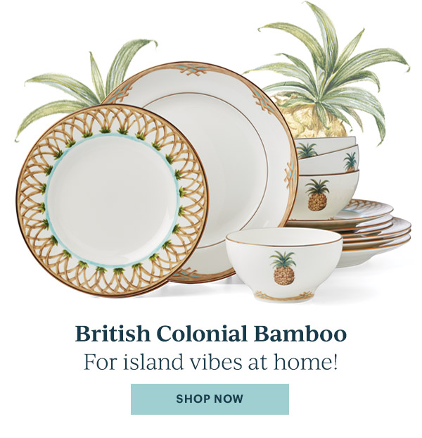 British Colonial Bamboo  For island vibes at home!  [SHOP NOW]