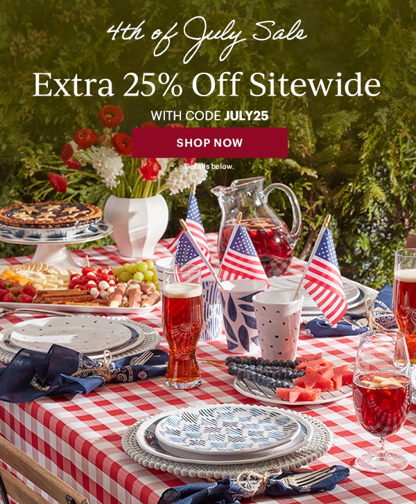 4th of July Sale  Extra 25% Off Sitewide  WITH CODE JULY25  [SHOP NOW] Details below.
