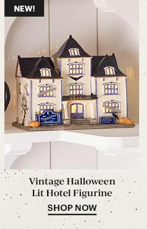 Vintage Halloween Lit Hotel Figurine  SHOP NOW