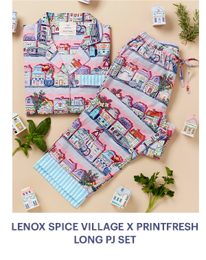 LENOX SPICE VILLAGE X PRINTFRESH LONG PJ SET