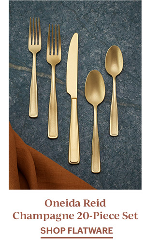 Oneida Reid Champagne 20-Piece Set  SHOP FLATWARE