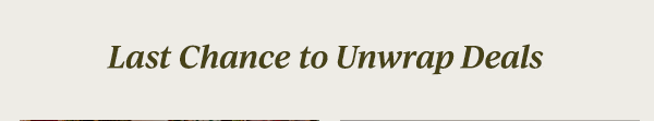 Last Chance to Unwrap Deals
