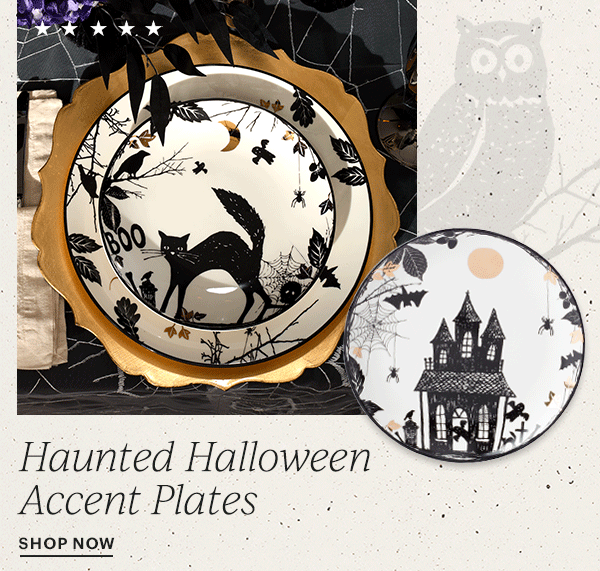 Haunted Halloween Accent Plates  SHOP NOW