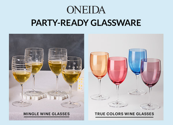 ONEIDA  PARTY-READY GLASSWARE