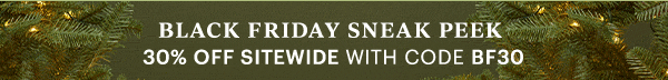 BLACK FRIDAY SNEAK PEEK  30% OFF SITEWIDE WITH CODE BF30