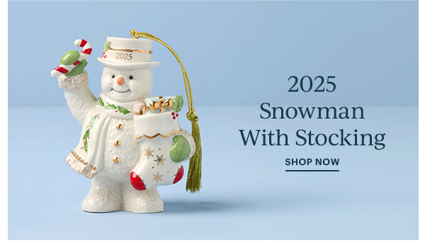 2025 Snowman With Stocking  SHOP NOW