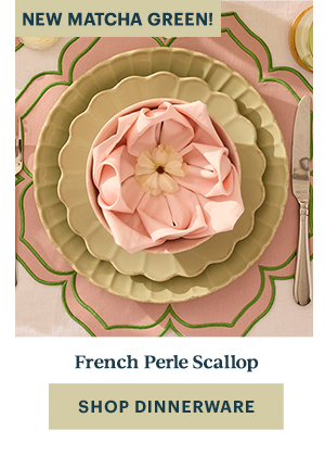 French Perle Scallop  [SHOP DINNERWARE]
