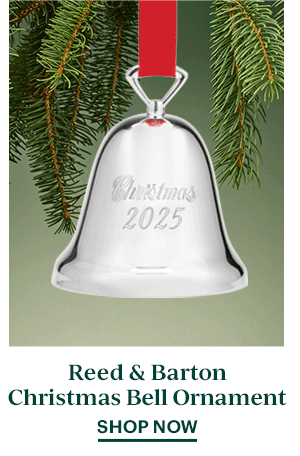 Reed & Barton  Christmas Bell Ornament  SHOP NOW