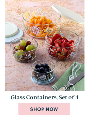Glass Containers, Set of 4  [SHOP NOW]