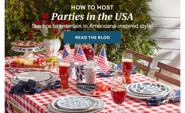 HOW TO HOST  Parties in the USA  See tips to entertain in Americana-inspired style!  [READ THE BLOG]