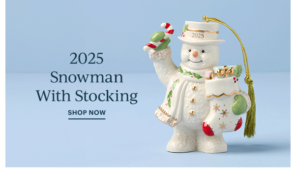 2025 Snowman With Stocking  SHOP NOW