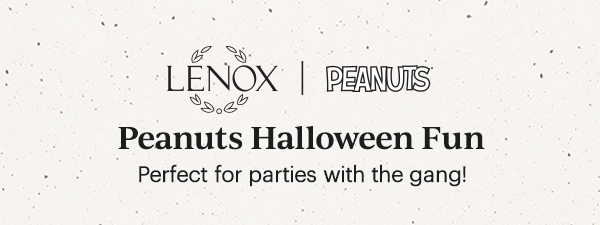 LENOX | PEANUTS  Peanuts Halloween Fun  Perfect for parties with the gang!
