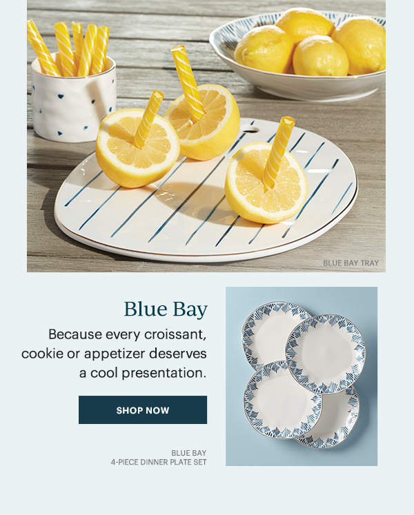 Blue Bay: Because every croissant, cookie or appetizer deserves a cool presentation. SHOP NOW