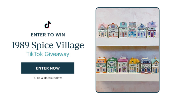 Enter To Win: 1989 Spice Village TikTok Giveaway ENTER NOW