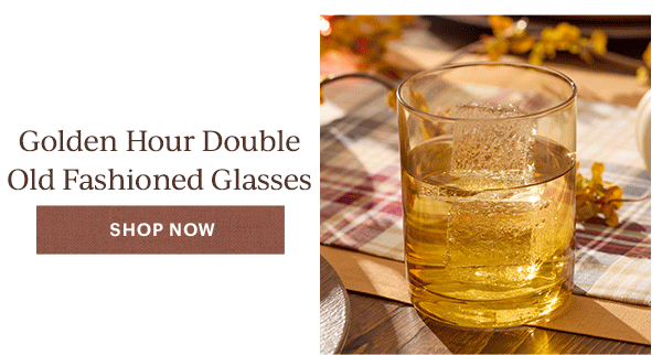 Golden Hour Double Old Fashioned Glasses  [SHOP NOW]