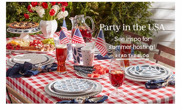Party in the USA  See inspo for summer hosting!  READ THE BLOG