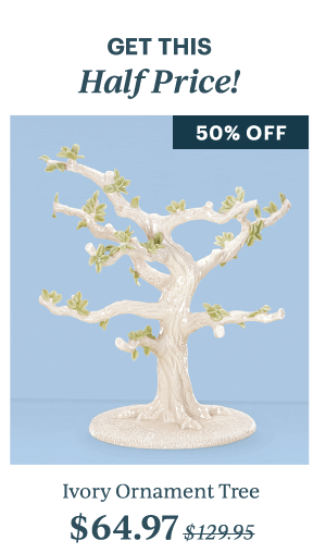 GET THIS  Half Price!  50% OFF  Ivory Ornament Tree  $64.97