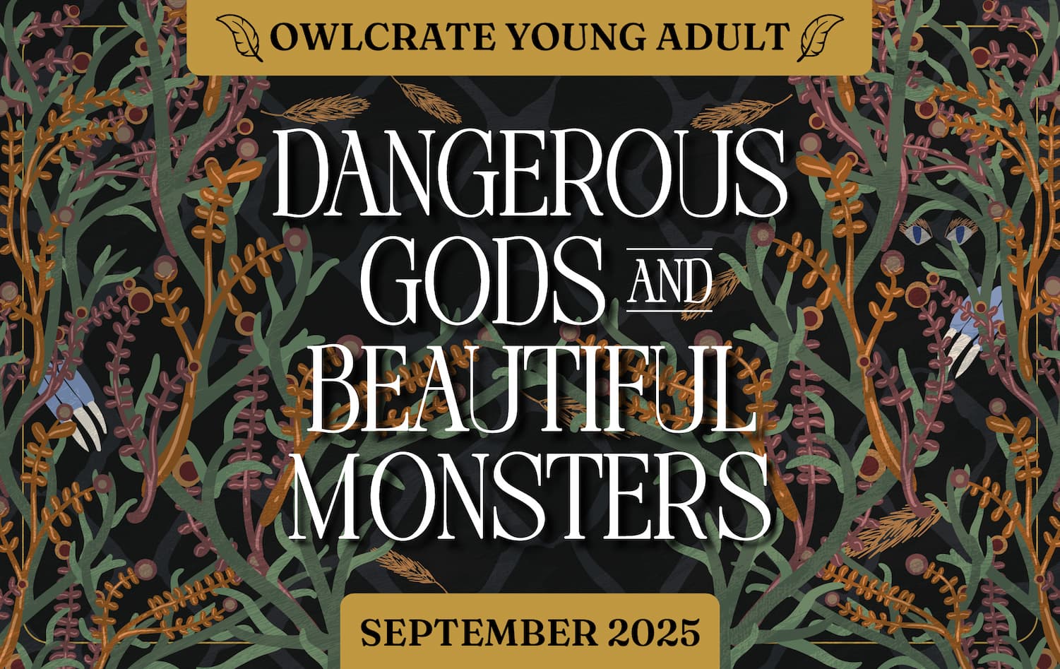 OwlCrate Young Adult Dangerous Gods and Beautiful Monsters September 2025