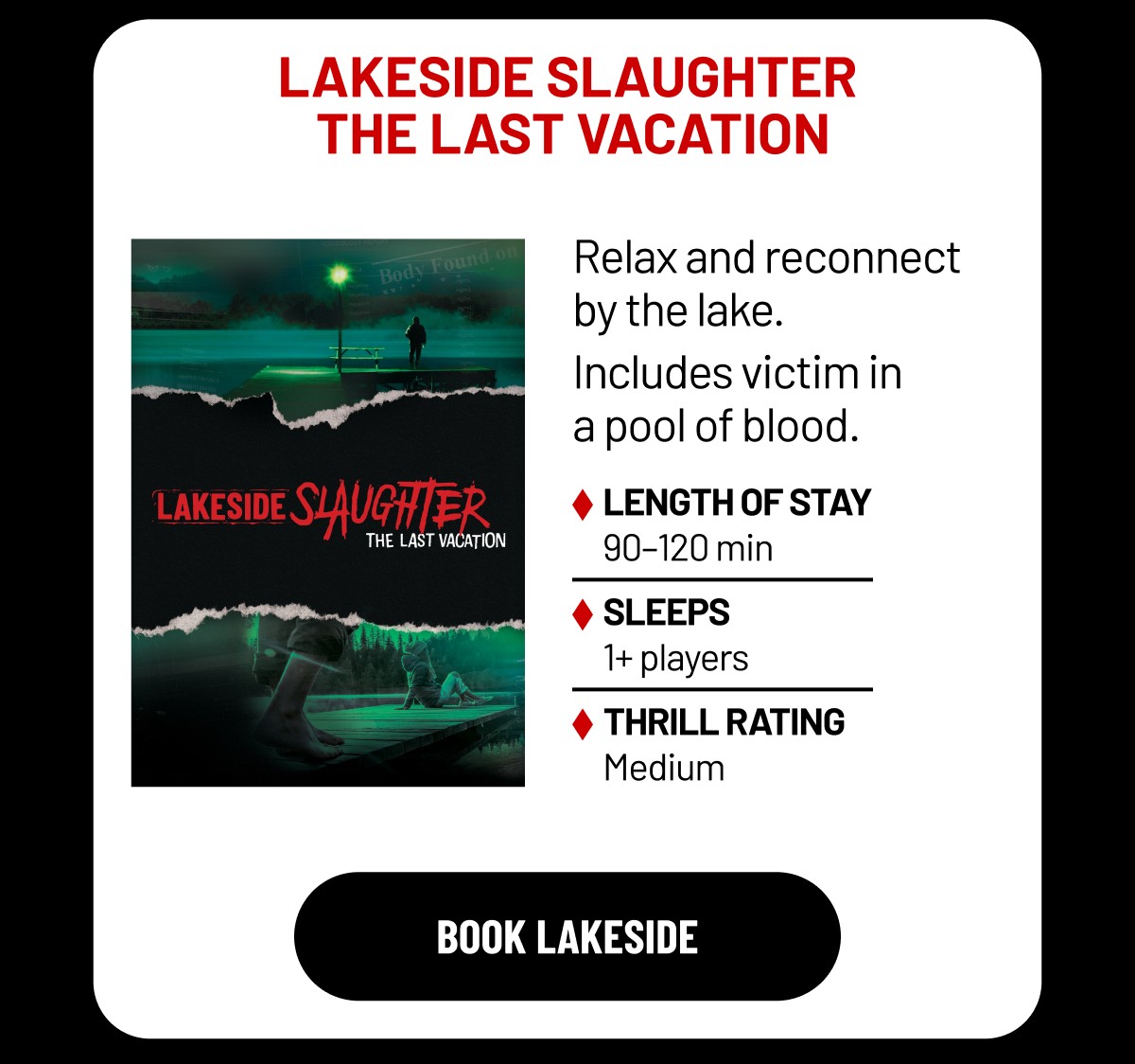 Lakeside Slaughter The Last Vacation