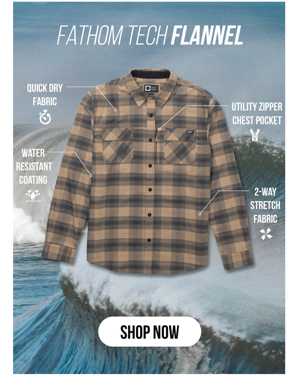 SHOP FATHOM TECH FLANNEL