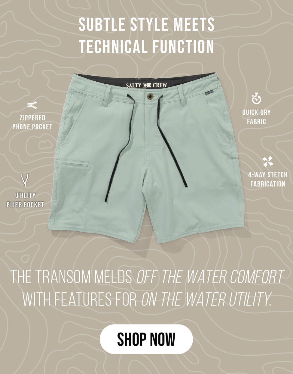 GEAR MATTERS. // TRANSOM TECH SHORT