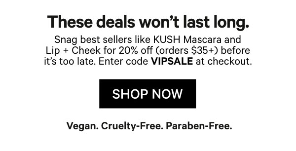20% OFF Sitewide at Milk Makeup