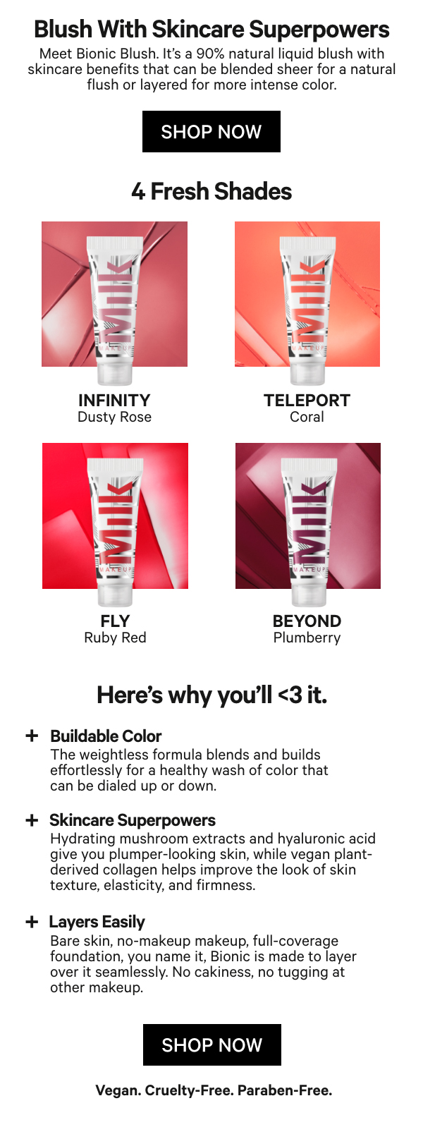 NEW Bionic Blush at Milk Makeup