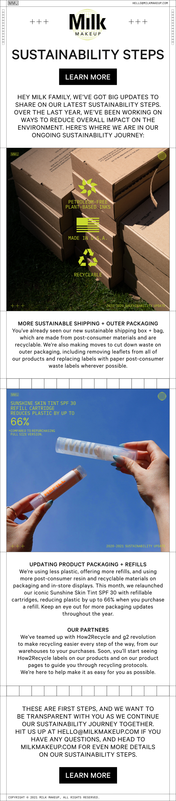 Learn More about Sustainability at Milk Makeup