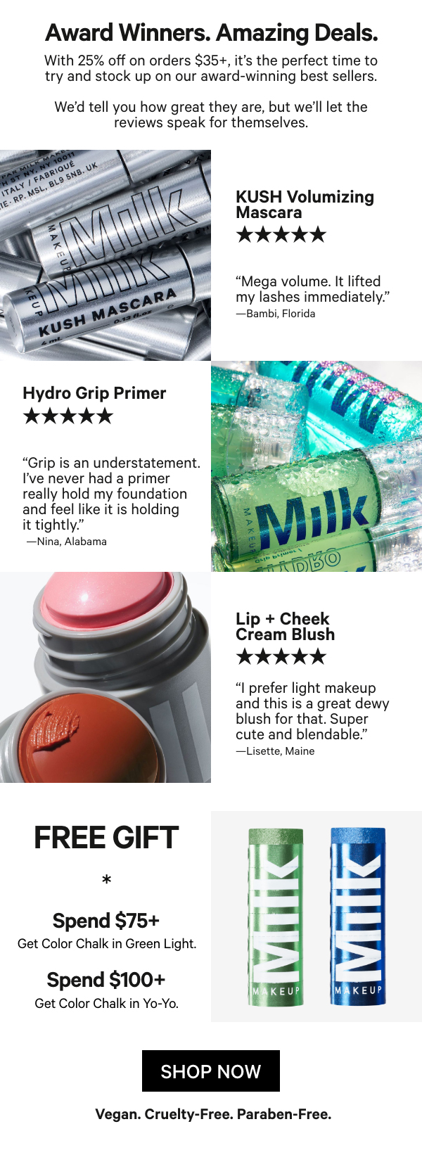 25% OFF at Milk Makeup